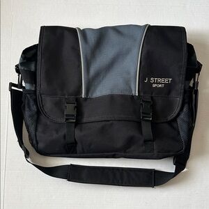 Messenger Bag Black and Gray